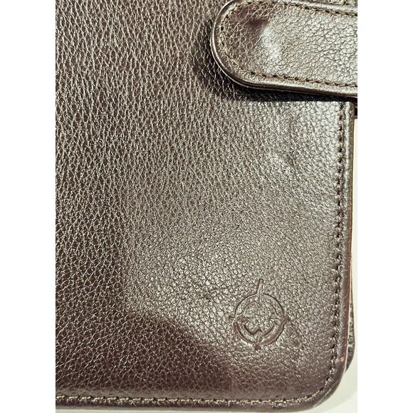 Vtg Franklin Covey Brown Full Grain Leather Planner 6 Ring Binder Rare - Picture 11 of 12